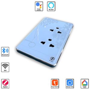 Ổ cắm thông minh EITsmart kết nối Wifi/Zigbee Viền nhôm 16A