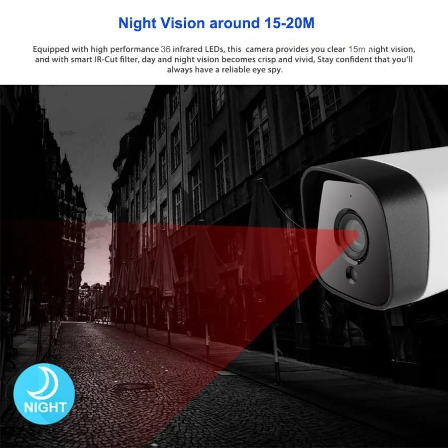 Camera thông minh WiFi, đàm thoại 2 chiều, Full-HD, chống nước IP66 - Image 5