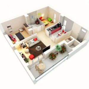 Căn hộ chung cư 2PN + 01 Toilet: Trọn gói giải pháp điều khiển Máy lạnh, TV, Quạt, Máy lọc không khí, Máy nước nóng
