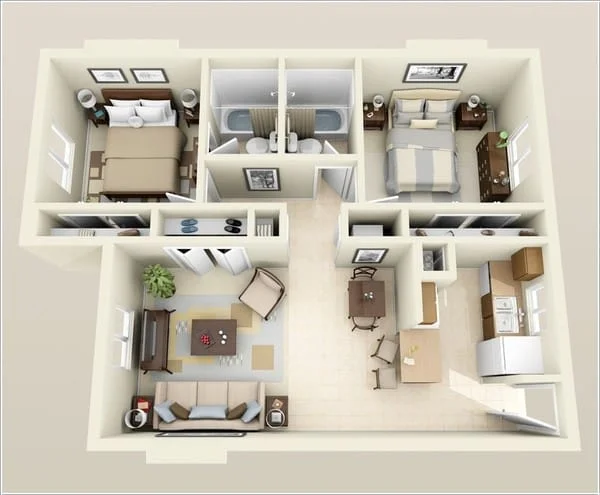 Căn hộ chung cư 2PN + 02 Toilet: Trọn gói giải pháp điều khiển Máy lạnh, TV, Quạt, Máy lọc không khí, Máy nước nóng - Image 2