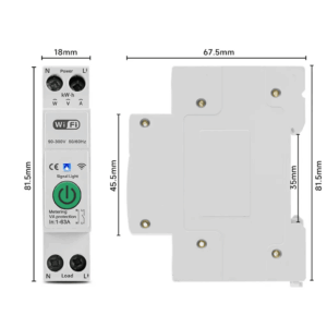MCB thông minh WiFi 63A, Đo điện