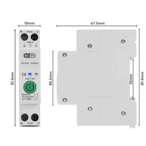 MCB thông minh WiFi 63A, Đo điện