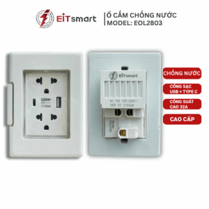 Ổ cắm chống nước USB Type-C