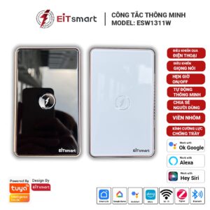 Công tắc bình nóng lạnh WiFi EITsmart Kính lõm Chống trầy